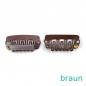 Preview: Gr. M = 2,8x1,4 cm 6 Zähne Tressenclips