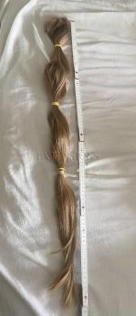 Rarität! 83 cm, 154 Gramm deutsches Rohhaar naturblond Extensions N852