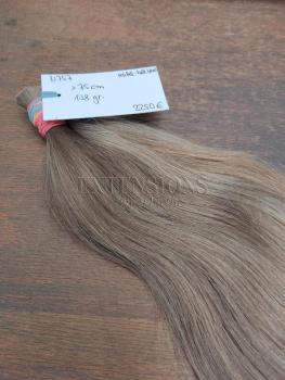 75 cm, 138 Gramm deutsches Rohhaar naturblond Extensions N757