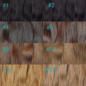 Premium Tressen Extensions 70 cm glatt Schnitthaar