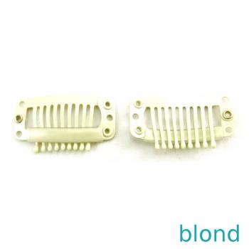 Preview: Gr. L = 3,1x1,7 cm 9 Zähne Tressenclips