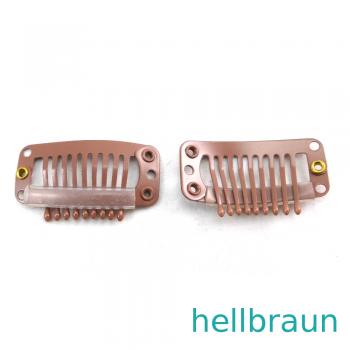 Preview: Gr. L = 3,1x1,7 cm 9 Zähne Tressenclips