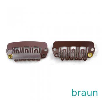 Preview: Gr. M = 2,8x1,4 cm 6 Zähne Tressenclips