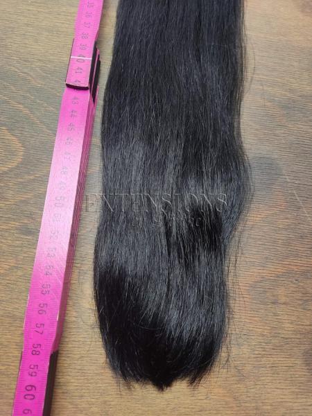60 cm Tresse Standardhaar 1 schwarz