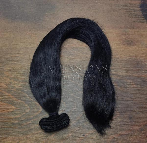 60 cm Tresse Standardhaar 1 schwarz
