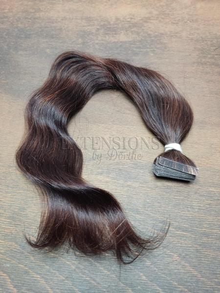 50 cm Tape Extensions 30 Tapes, hellbraun / rot / kupfer