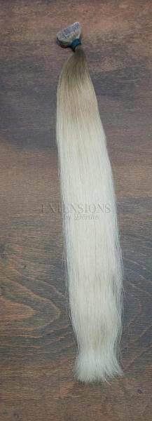 50 cm, 19 Tape Extensions Standardhaar Ombré #5ash #613ash