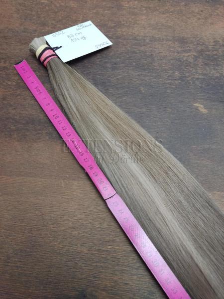 Rarität! 83 cm, 154 Gramm deutsches Rohhaar naturblond Extensions N852