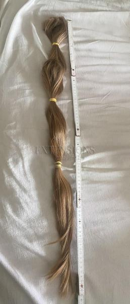 Rarität! 83 cm, 154 Gramm deutsches Rohhaar naturblond Extensions N852