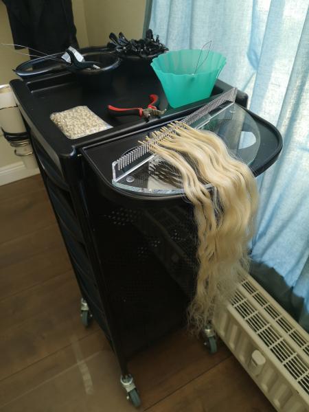 Haarorganizer für Arbeitsplatz