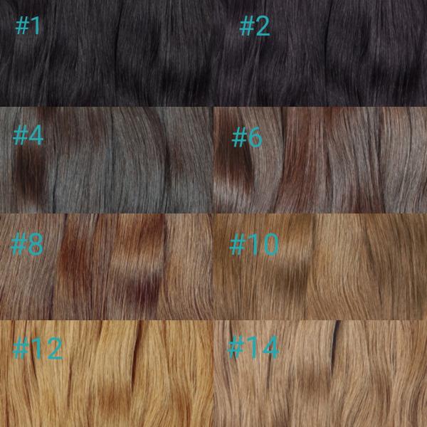 Premium Tressen Extensions 40 cm glatt Schnitthaar