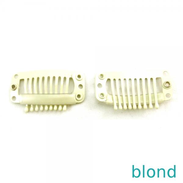 Gr. L = 3,1x1,7 cm 9 Zähne Tressenclips