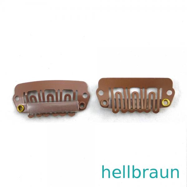 Gr. L = 3,3x1,7 cm 6 Zähne Tressenclips