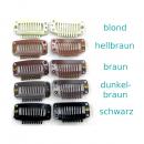 Gr. L = 3,1x1,7 cm 9 Zähne Tressenclips